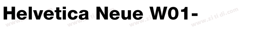 Helvetica Neue W01字体转换